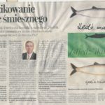 Zdjęcie przedstawia skan artykułu z Gazety Wyborczej, w którym socjolog prof. Andrzej Sadowski odpowiada na pytanie czy białostoczanie wstydzą się śledzikowania i dlaczego
